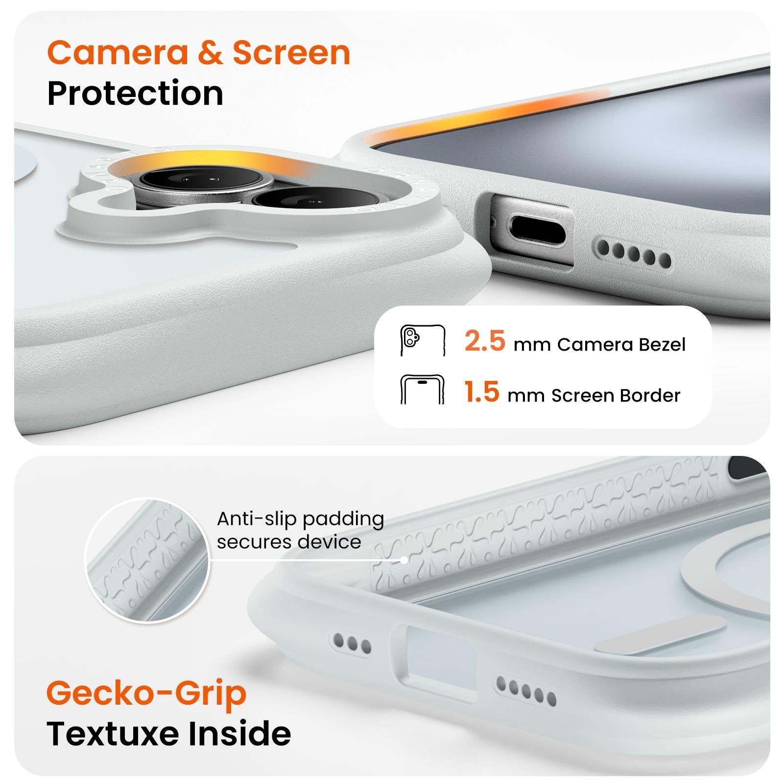 Airbuffer Gecko-Grip Case for iPhone 16 Series