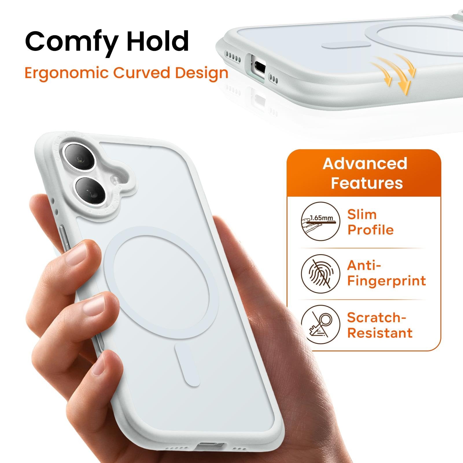 Airbuffer Gecko-Grip Case for iPhone 16 Series