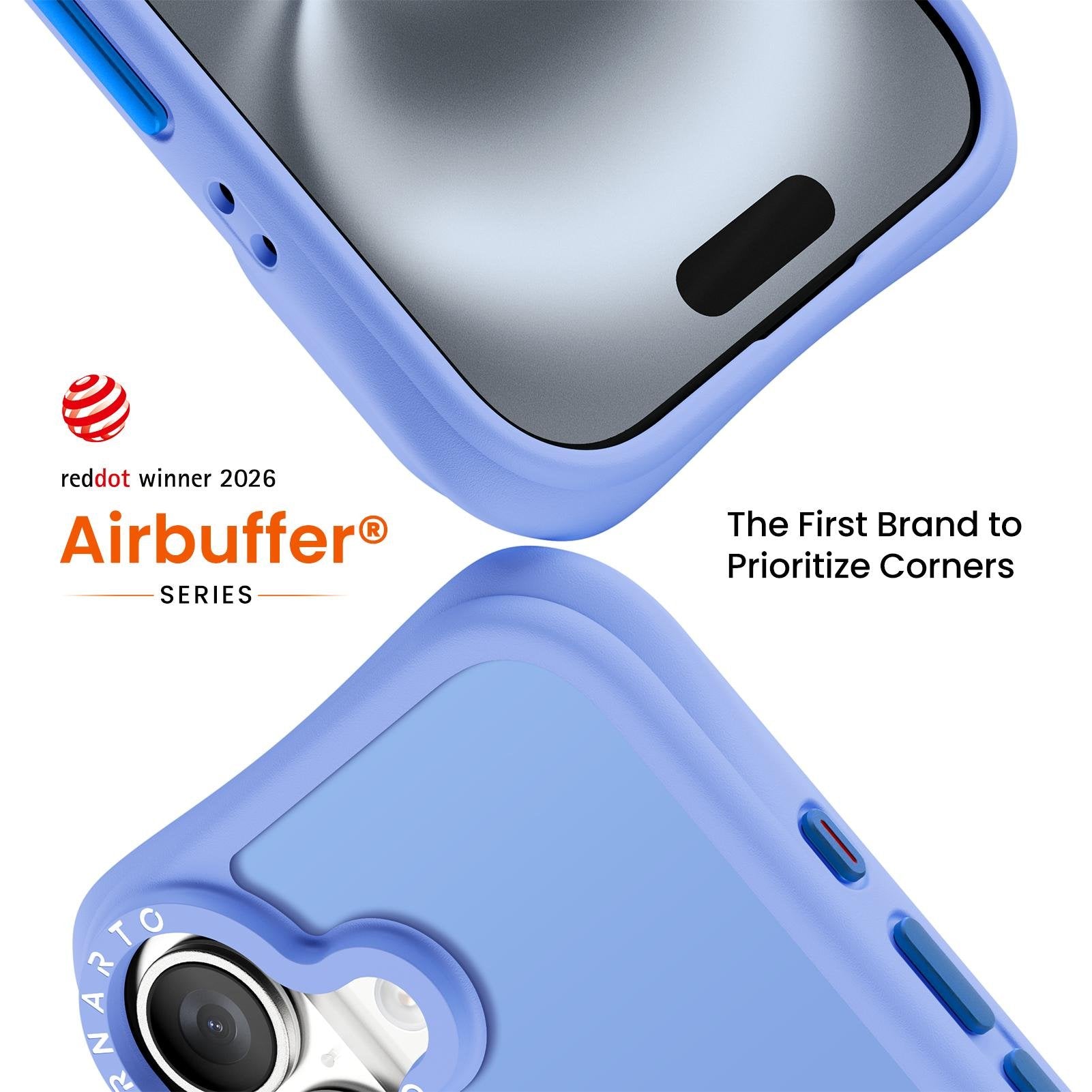 Airbuffer Gecko-Grip Case for iPhone 16 Series
