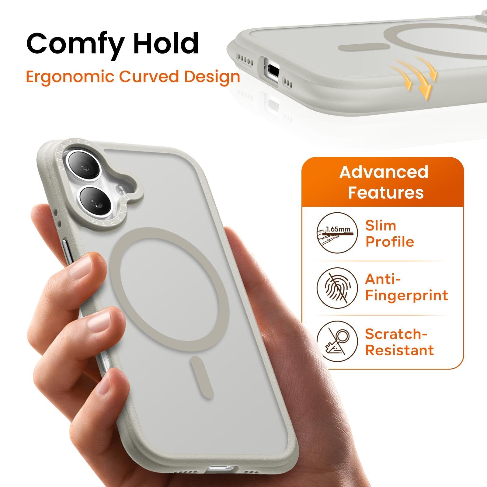Airbuffer Gecko-Grip Case for iPhone 16 Series