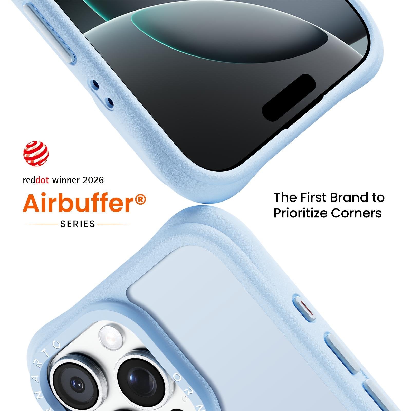Airbuffer Gecko-Grip Case for iPhone 16 Series