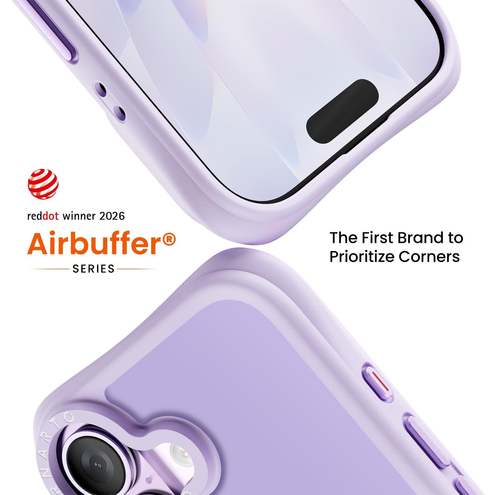 Airbuffer Gecko-Grip Case für iPhone 17 Serie