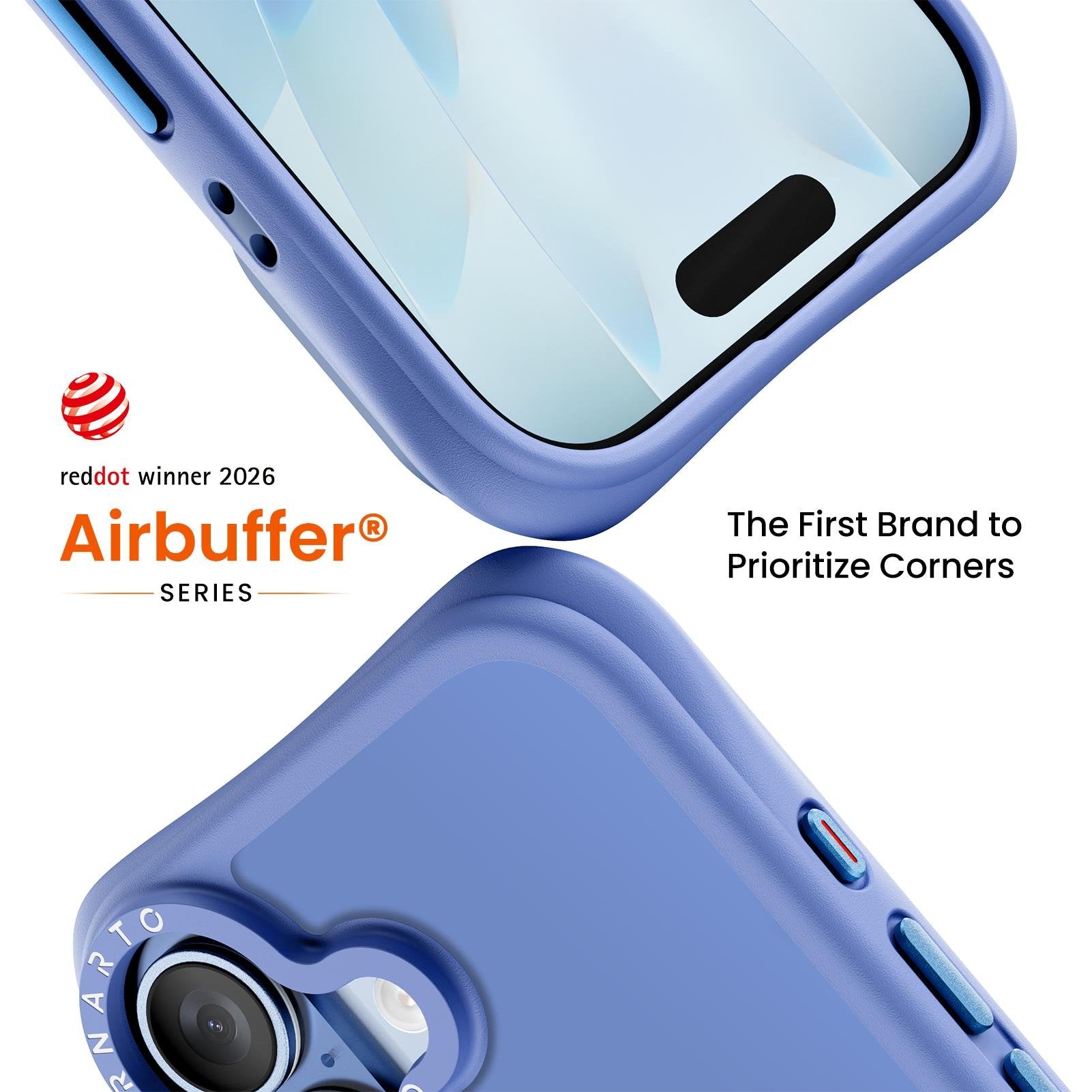 Airbuffer Gecko-Grip Case für iPhone 17 Serie