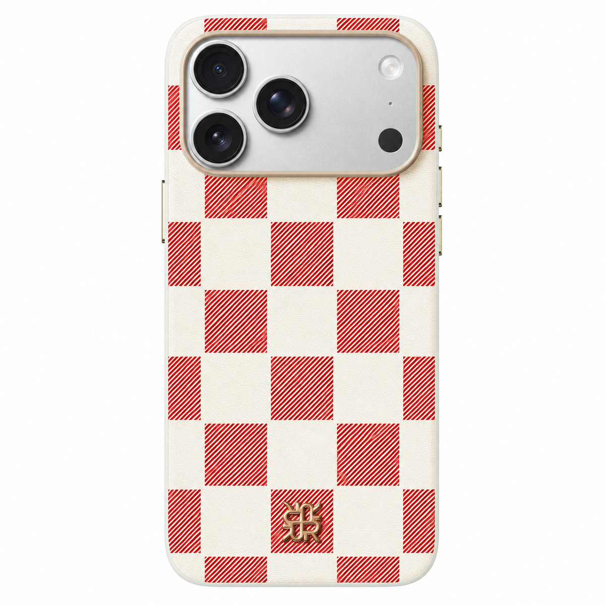 Check PU Leather Case for iPhone 18 Series