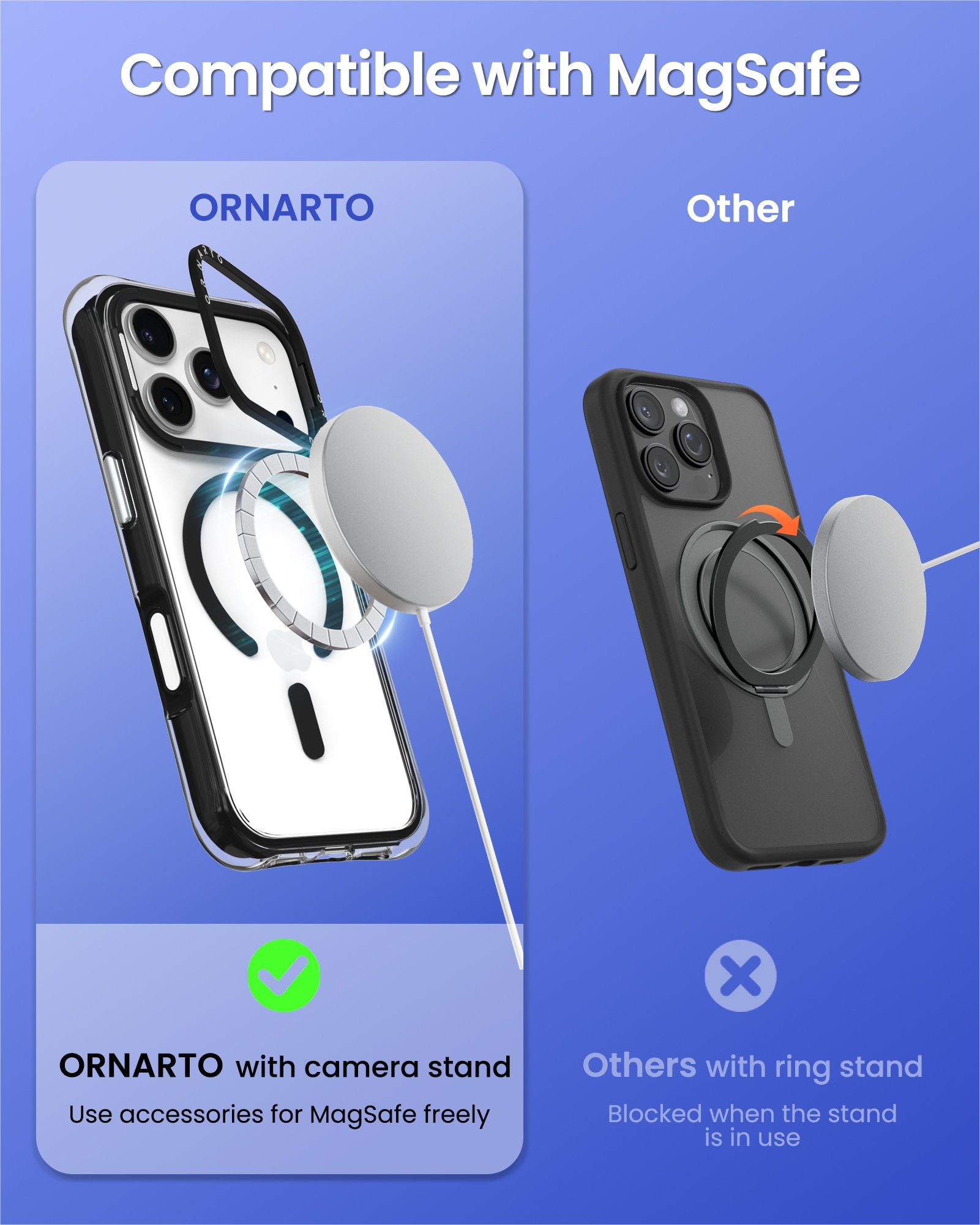 Diamond Air Hülle mit Kameraständer für iPhone 17 Pro | Pro Max