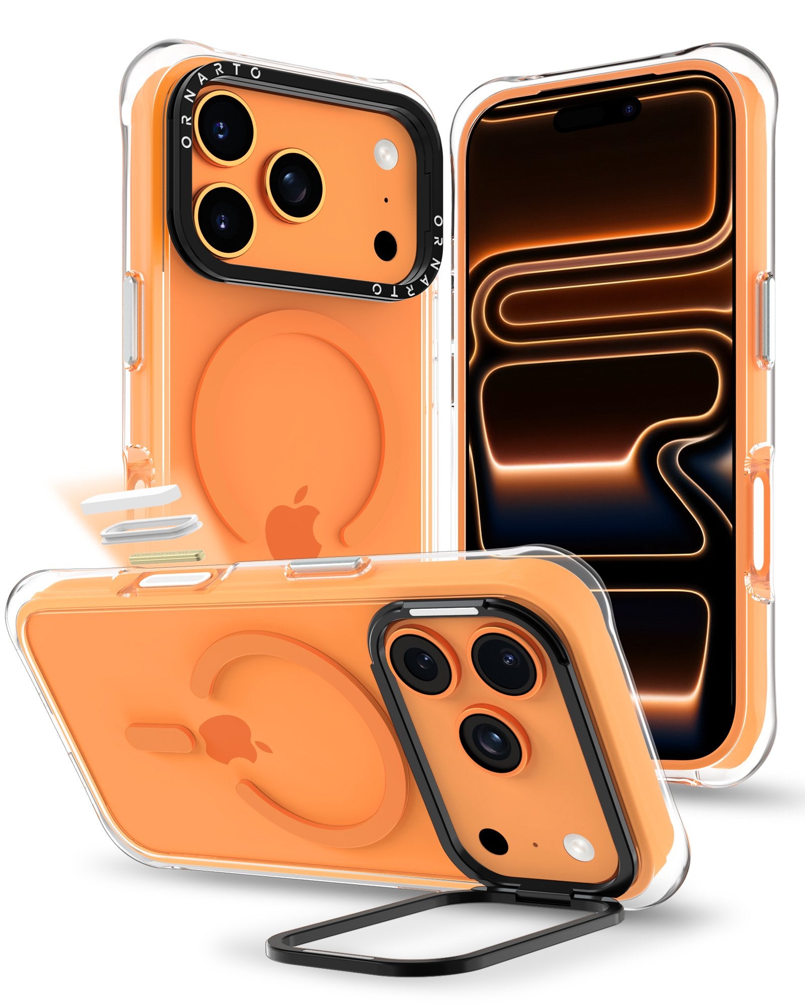 Diamond Air Hülle mit Kameraständer für iPhone 17 Pro | Pro Max