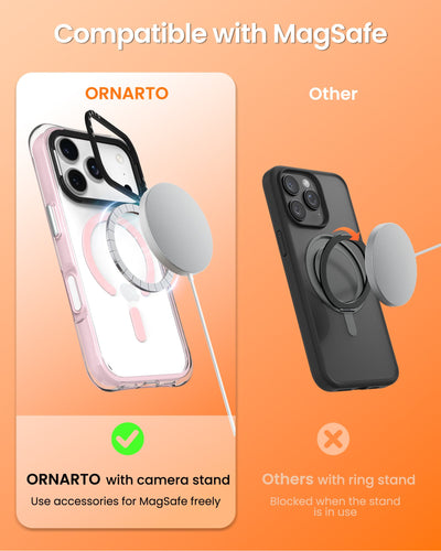 Diamond Air Hülle mit Kameraständer für iPhone 17 Pro | Pro Max