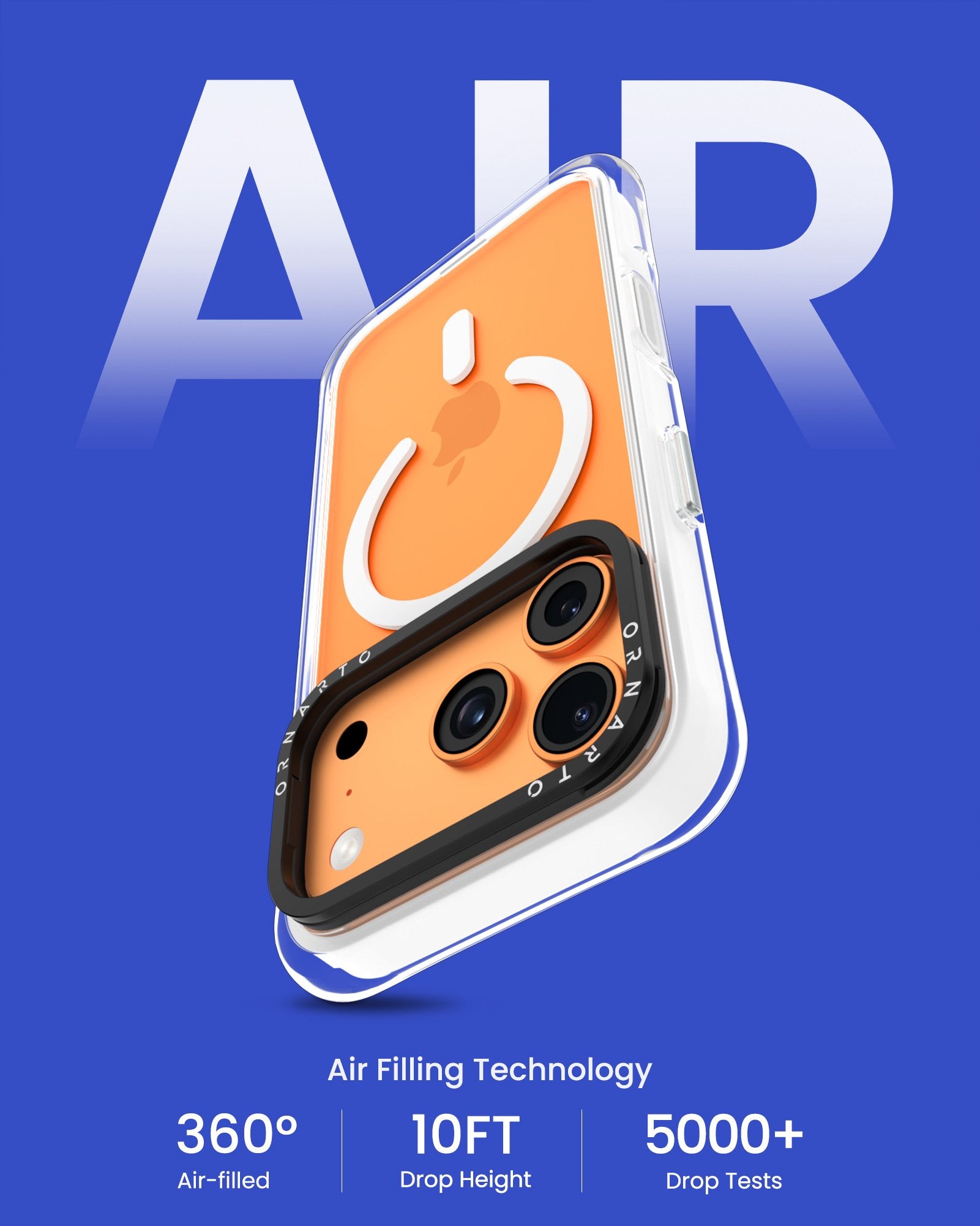 Diamond Air Hülle mit Kameraständer für iPhone 17 Pro | Pro Max