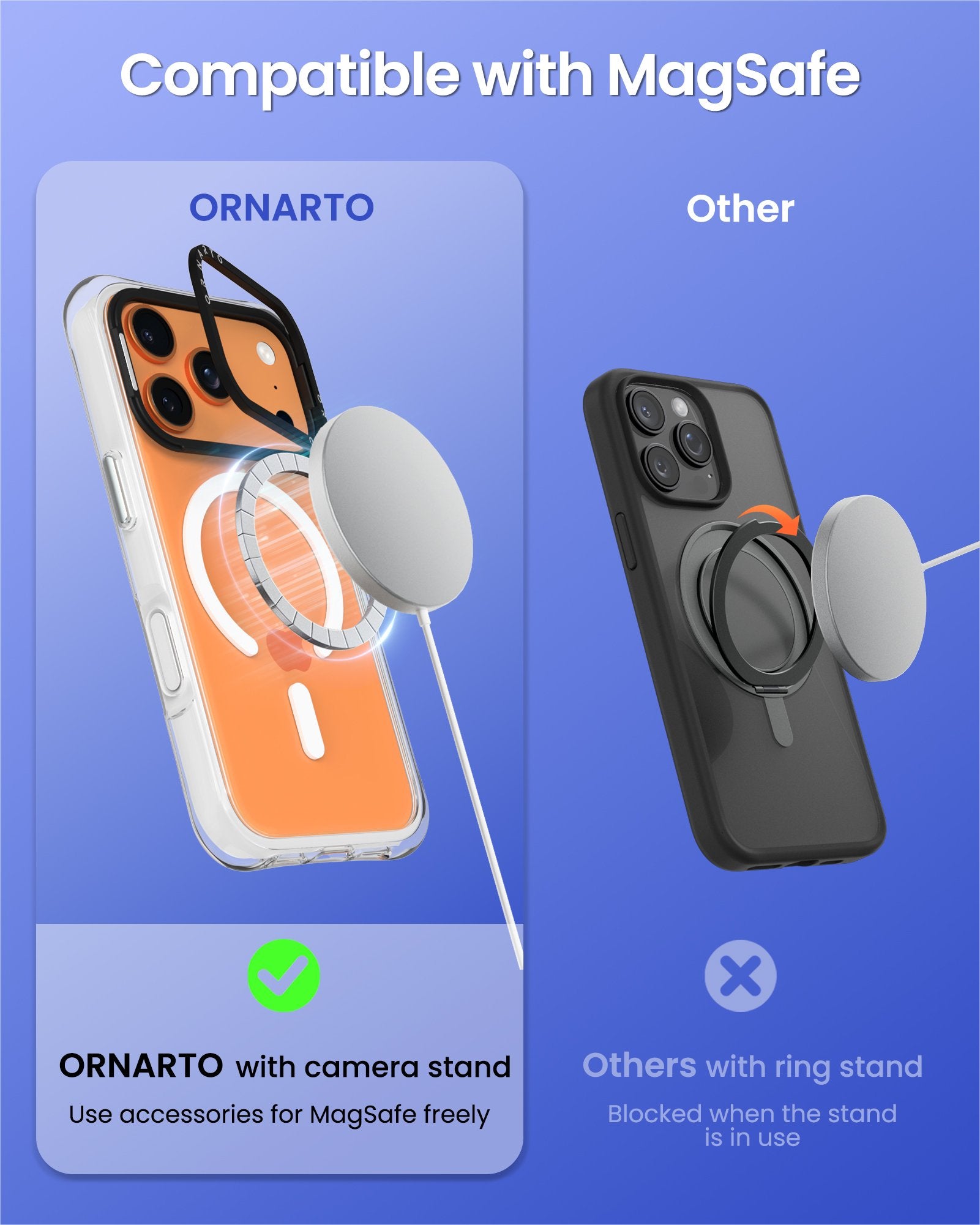 Diamond Air Hülle mit Kameraständer für iPhone 17 Pro | Pro Max