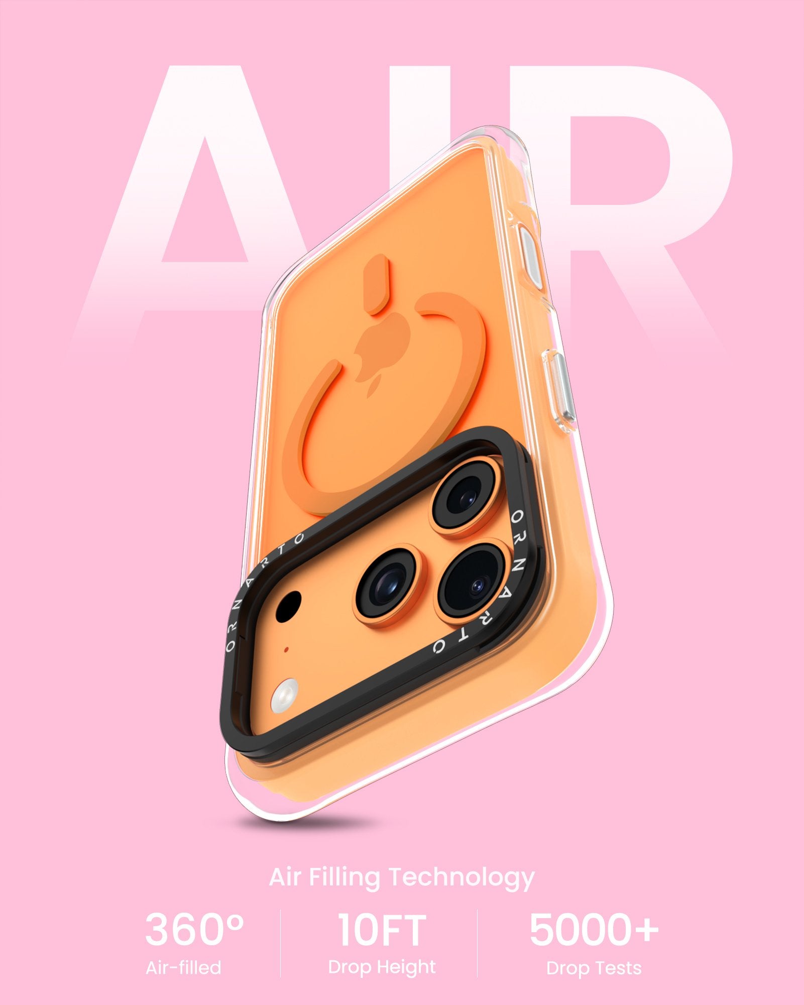 Diamond Air Hülle mit Kameraständer für iPhone 17 Pro | Pro Max