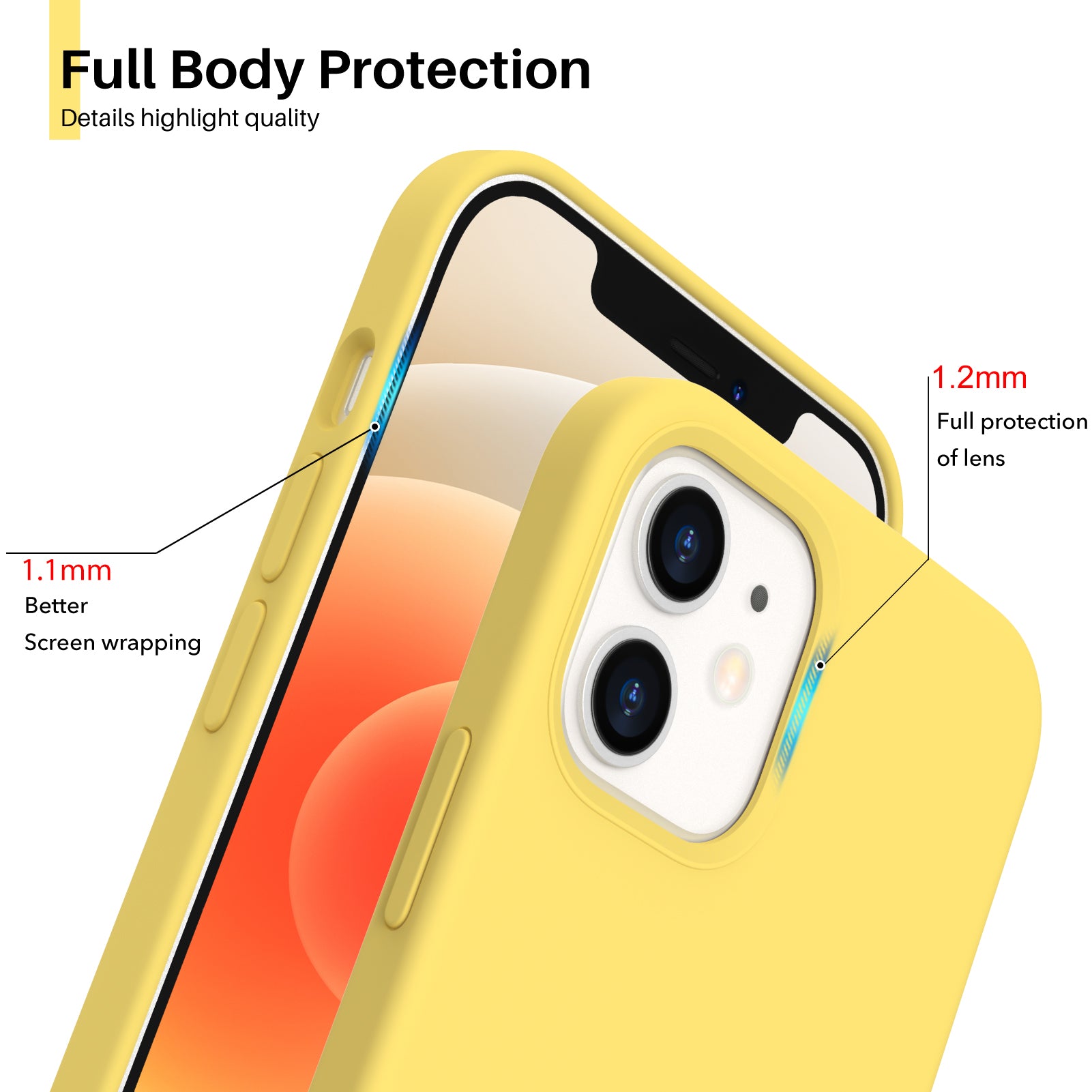 Liquid Silicone Case for iPhone 12 Series