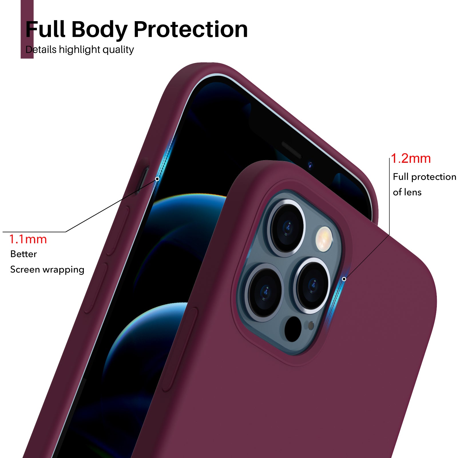 Liquid Silicone Case for iPhone 12 Series