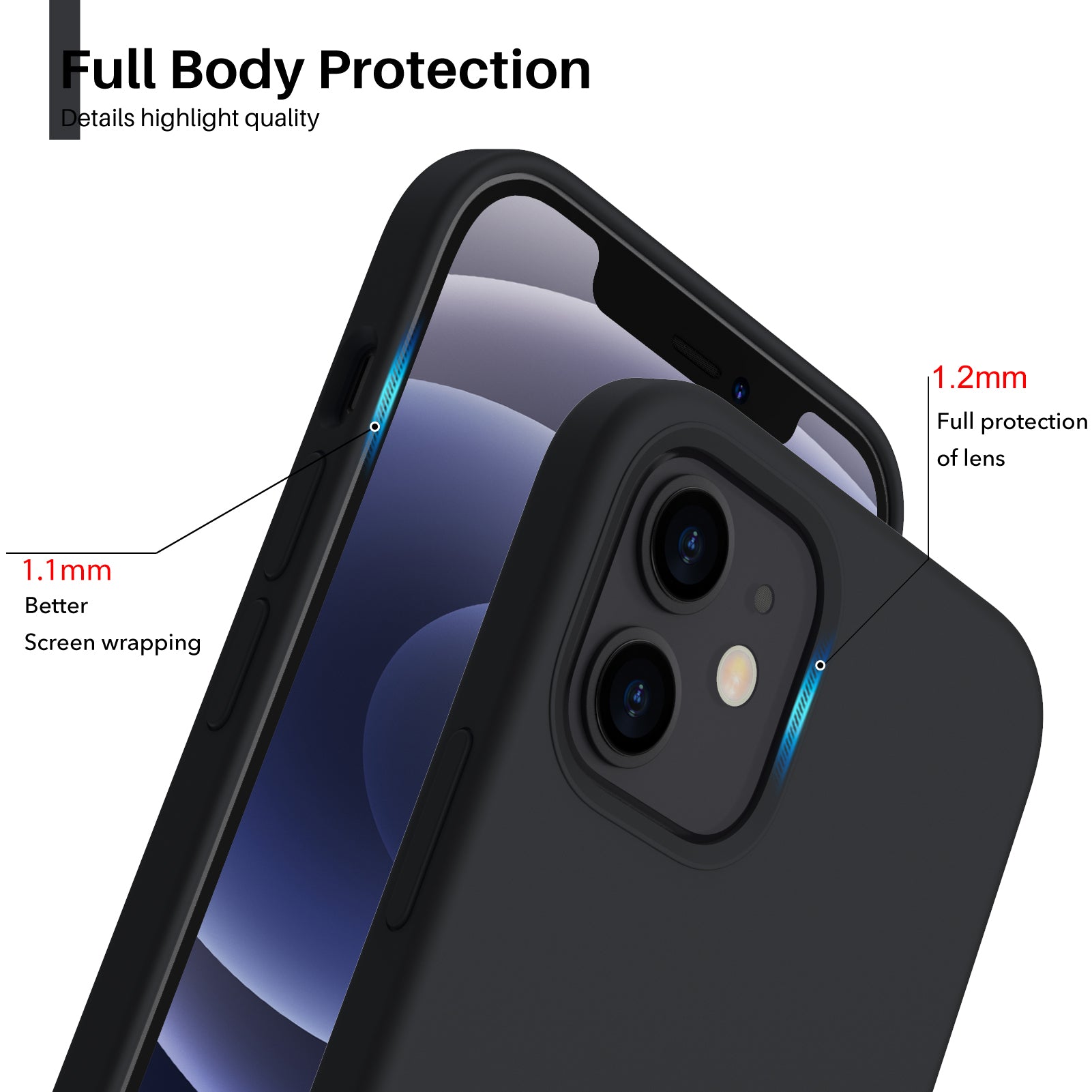 Liquid Silicone Case for iPhone 12 Series