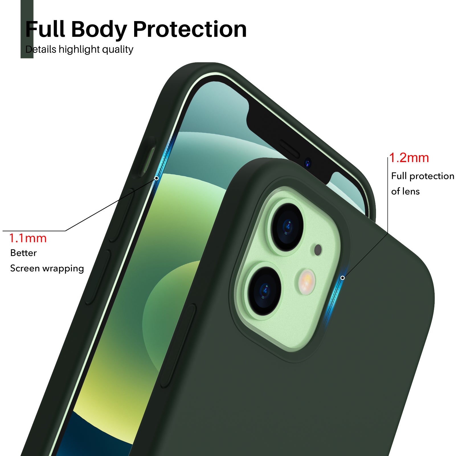 Liquid Silicone Case for iPhone 12 Series