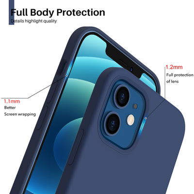 Flüssigsilikonhülle für iPhone 12 Serie