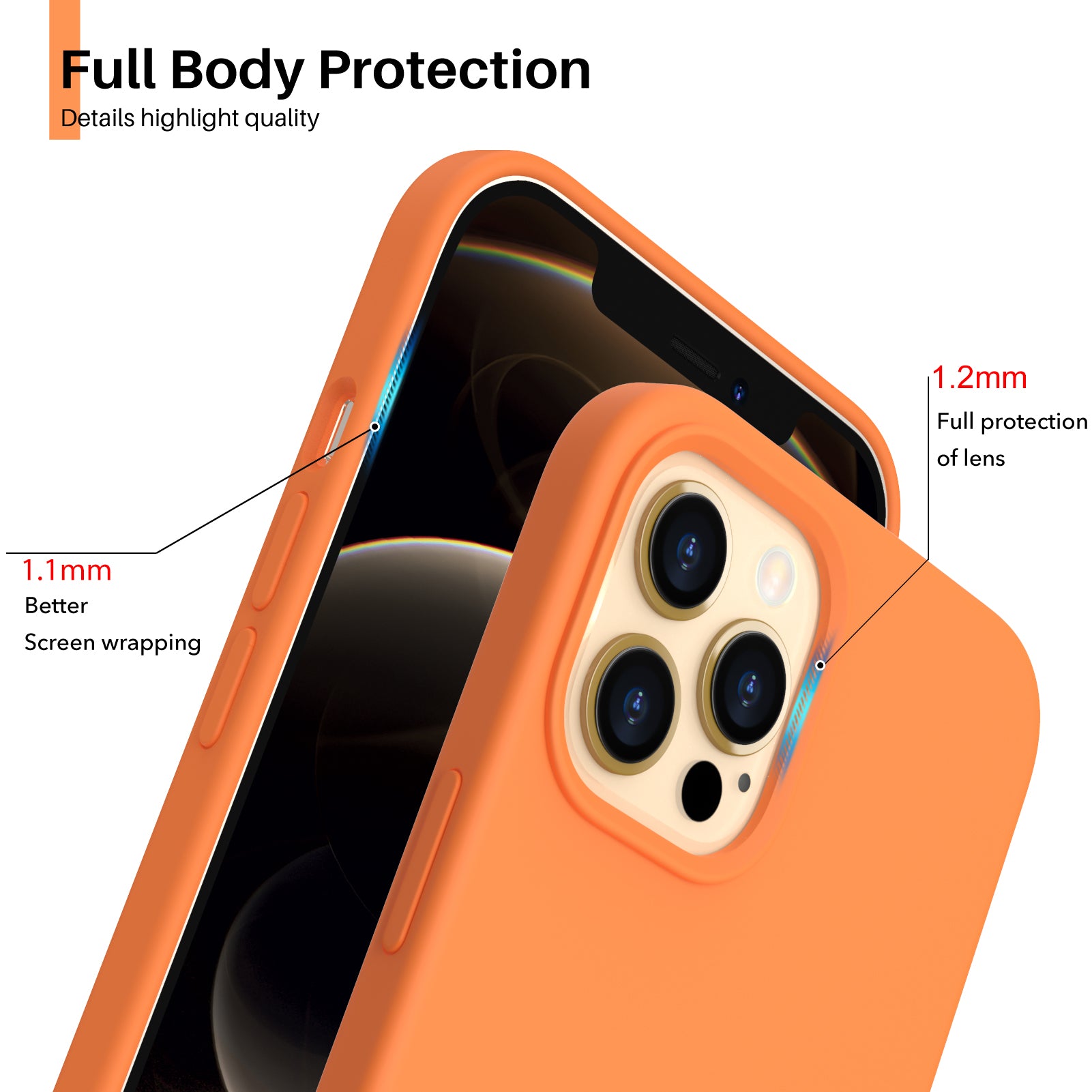 Liquid Silicone Case for iPhone 12 Series