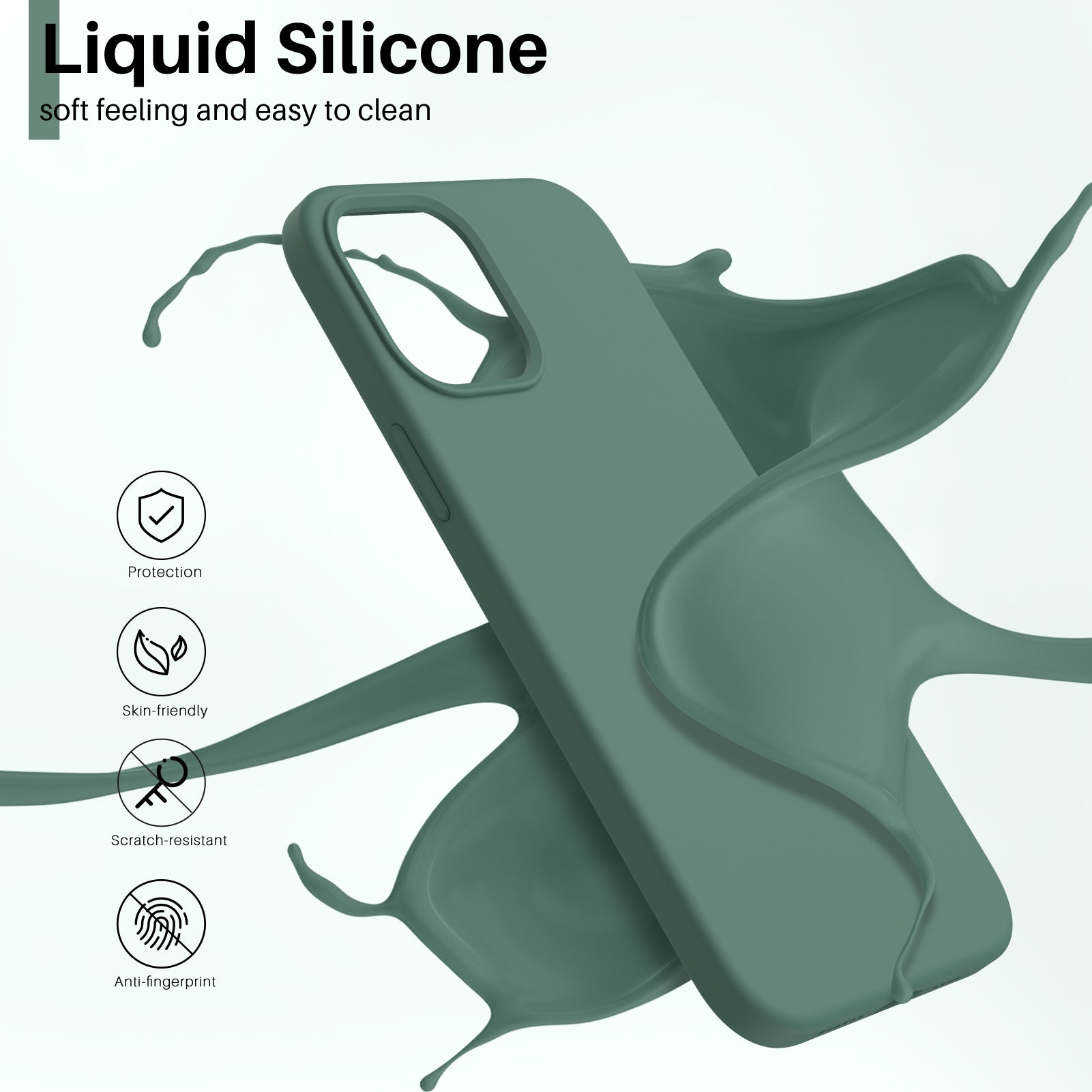 Liquid Silicone Case for iPhone 12 Series