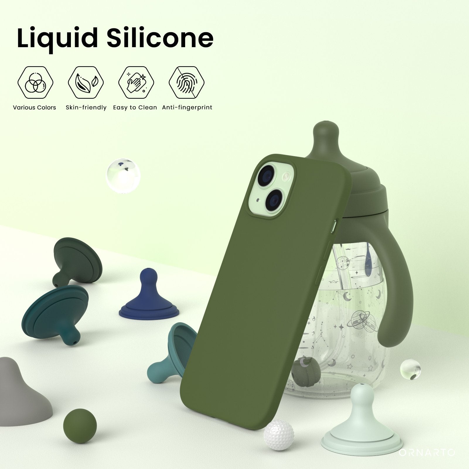 Liquid Silicone Case for iPhone 15 Series