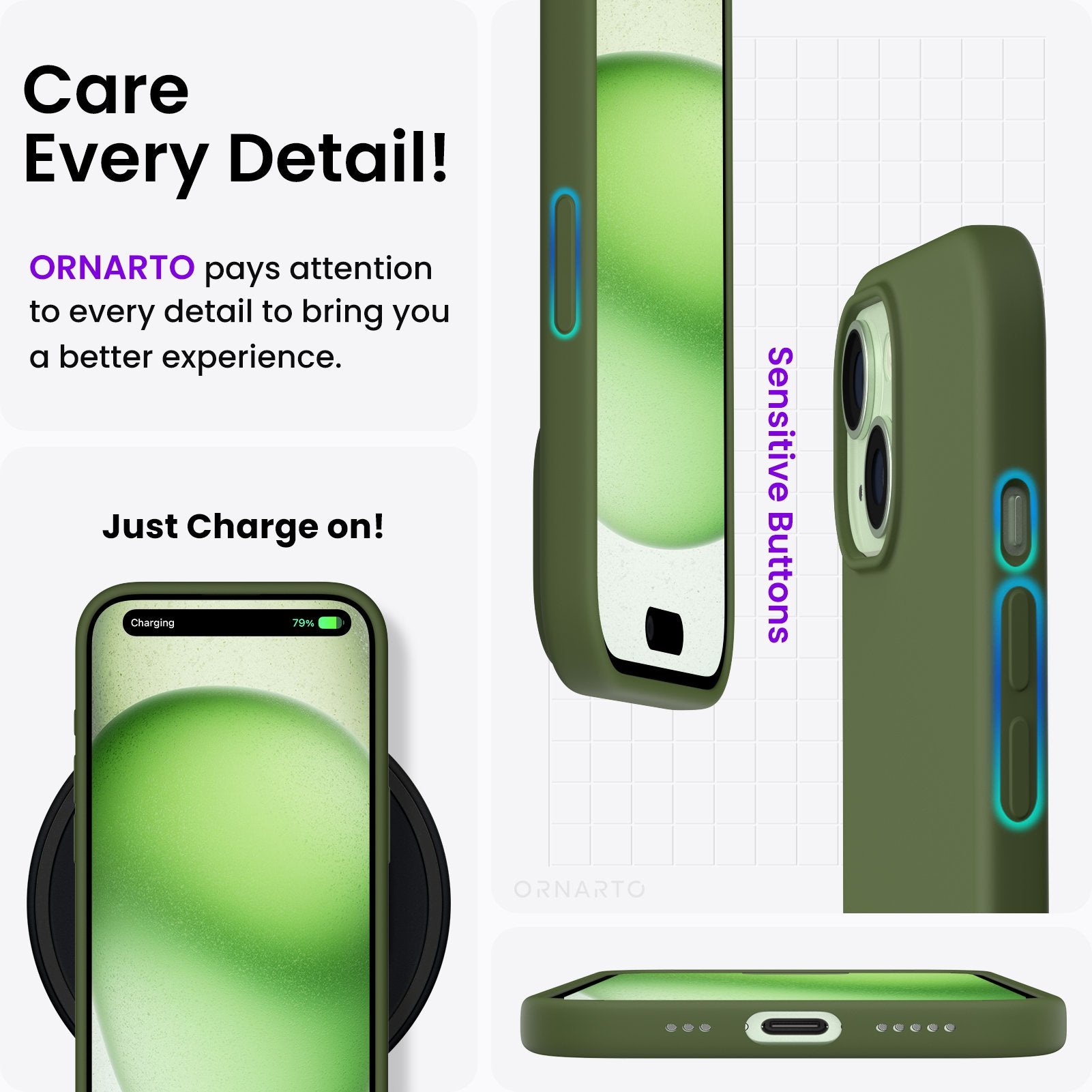 Liquid Silicone Case for iPhone 15 Series