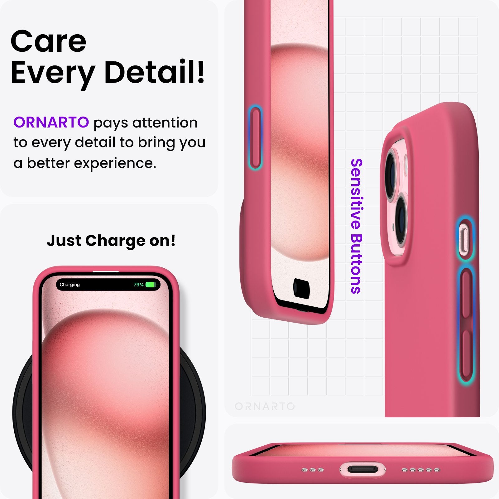 Liquid Silicone Case for iPhone 15 Series