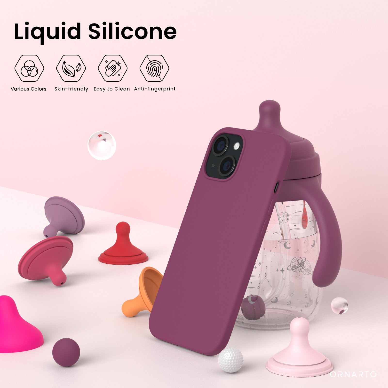 Liquid Silicone Case for iPhone 15 Series