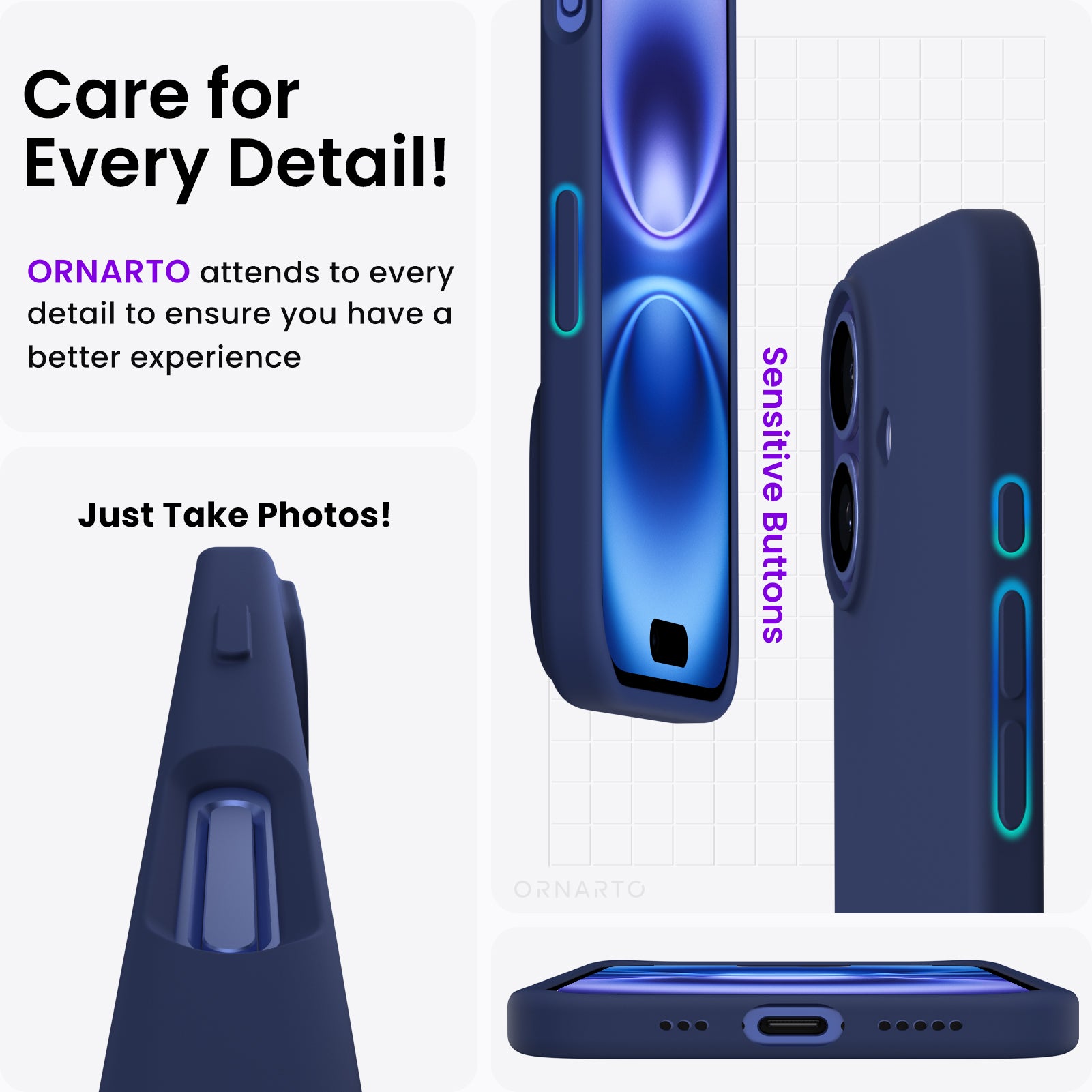 Liquid Silicone Case for iPhone 16 Series