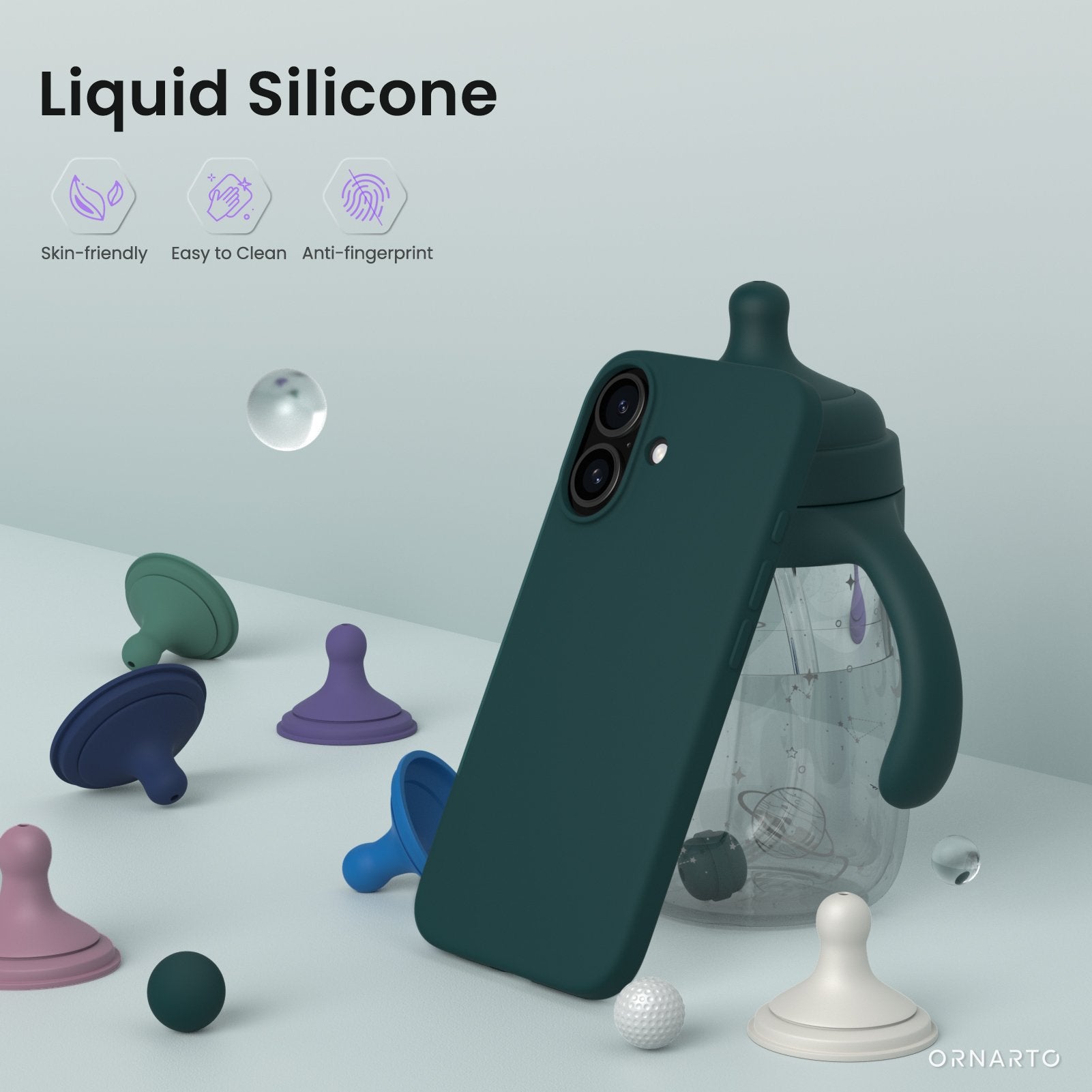 Liquid Silicone Case for iPhone 16 Series