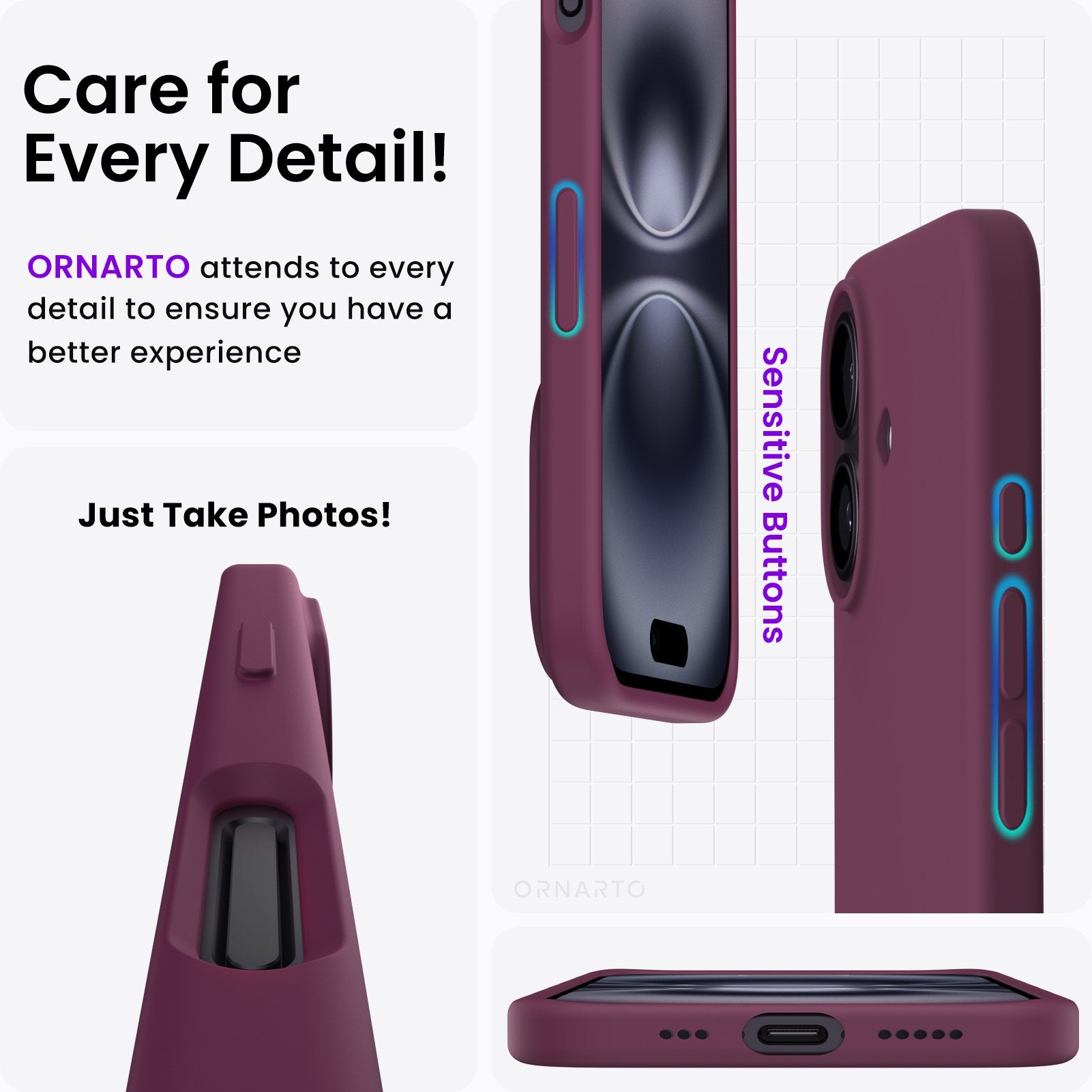 Liquid Silicone Case for iPhone 16 Series