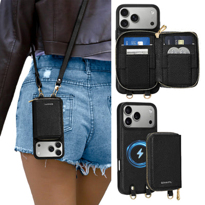 Magnetische abnehmbare Brieftaschenhülle für iPhone 17 Pro | Pro Max
