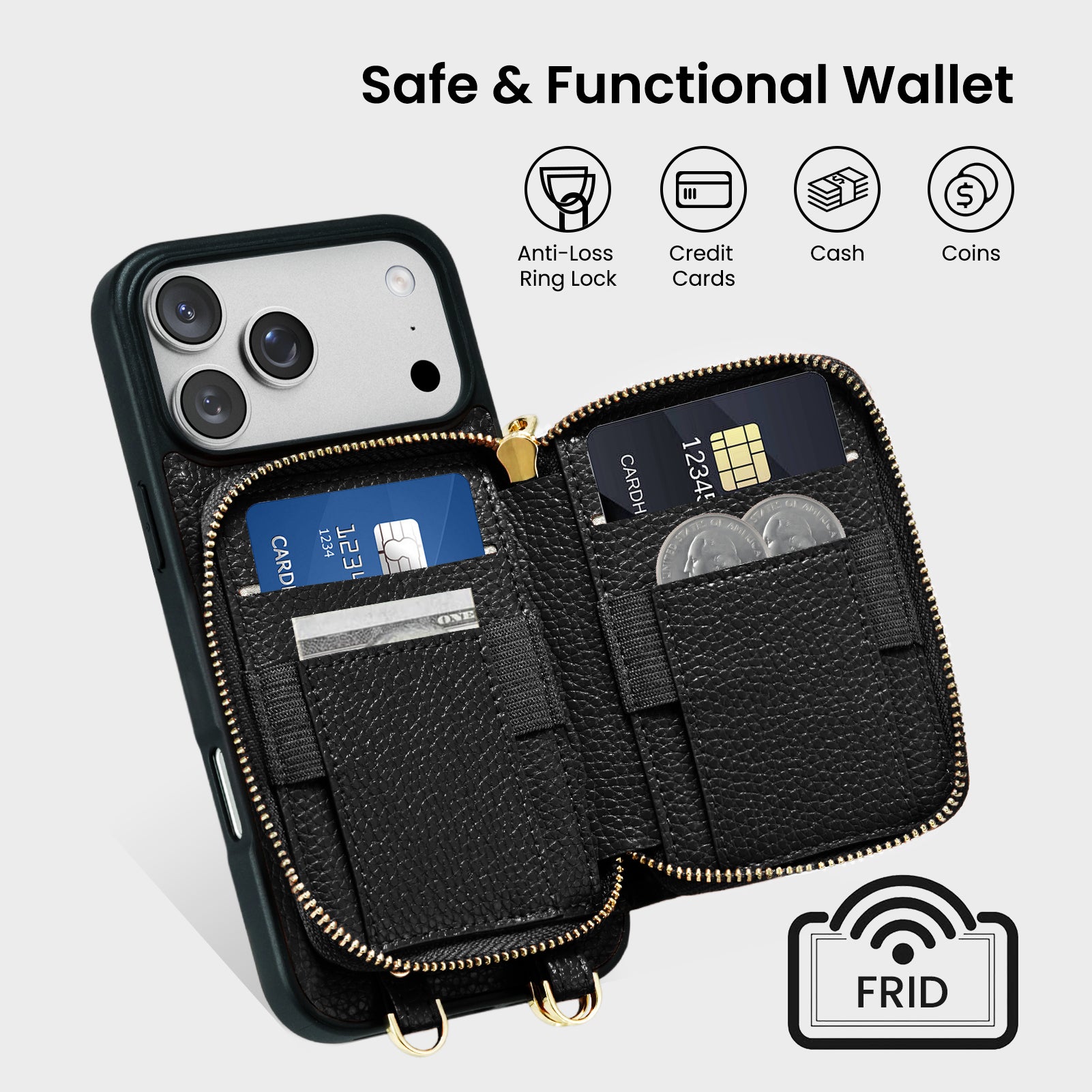 Magnetic Detachable Wallet Case for iPhone 17 Pro | Pro Max