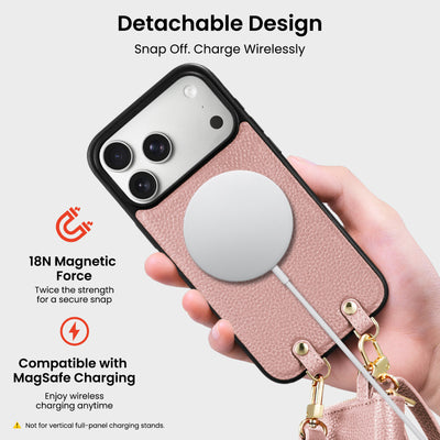 Magnetische abnehmbare Brieftaschenhülle für iPhone 17 Pro | Pro Max