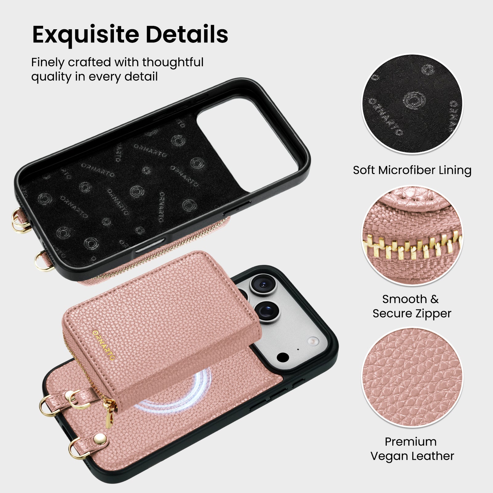 Magnetic Detachable Wallet Case for iPhone 17 Pro | Pro Max