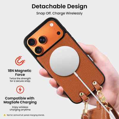 Magnetische abnehmbare Brieftaschenhülle für iPhone 17 Pro | Pro Max