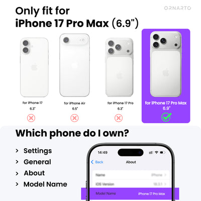 Magnetische abnehmbare Brieftaschenhülle für iPhone 17 Pro | Pro Max