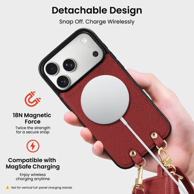Magnetische abnehmbare Brieftaschenhülle für iPhone 17 Pro | Pro Max