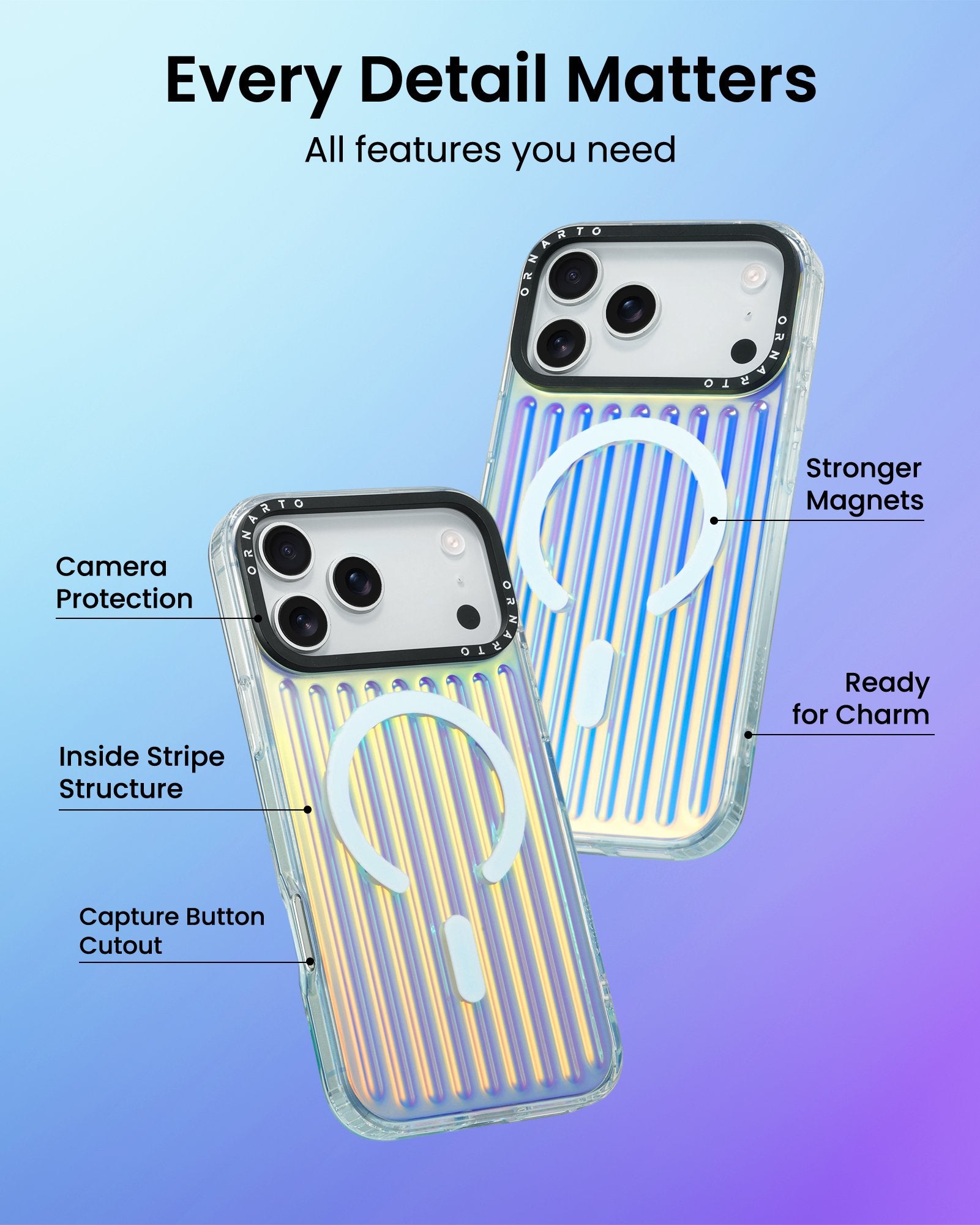 Iridescent Luggage Glow Case for iPhone 17 Pro | Pro Max