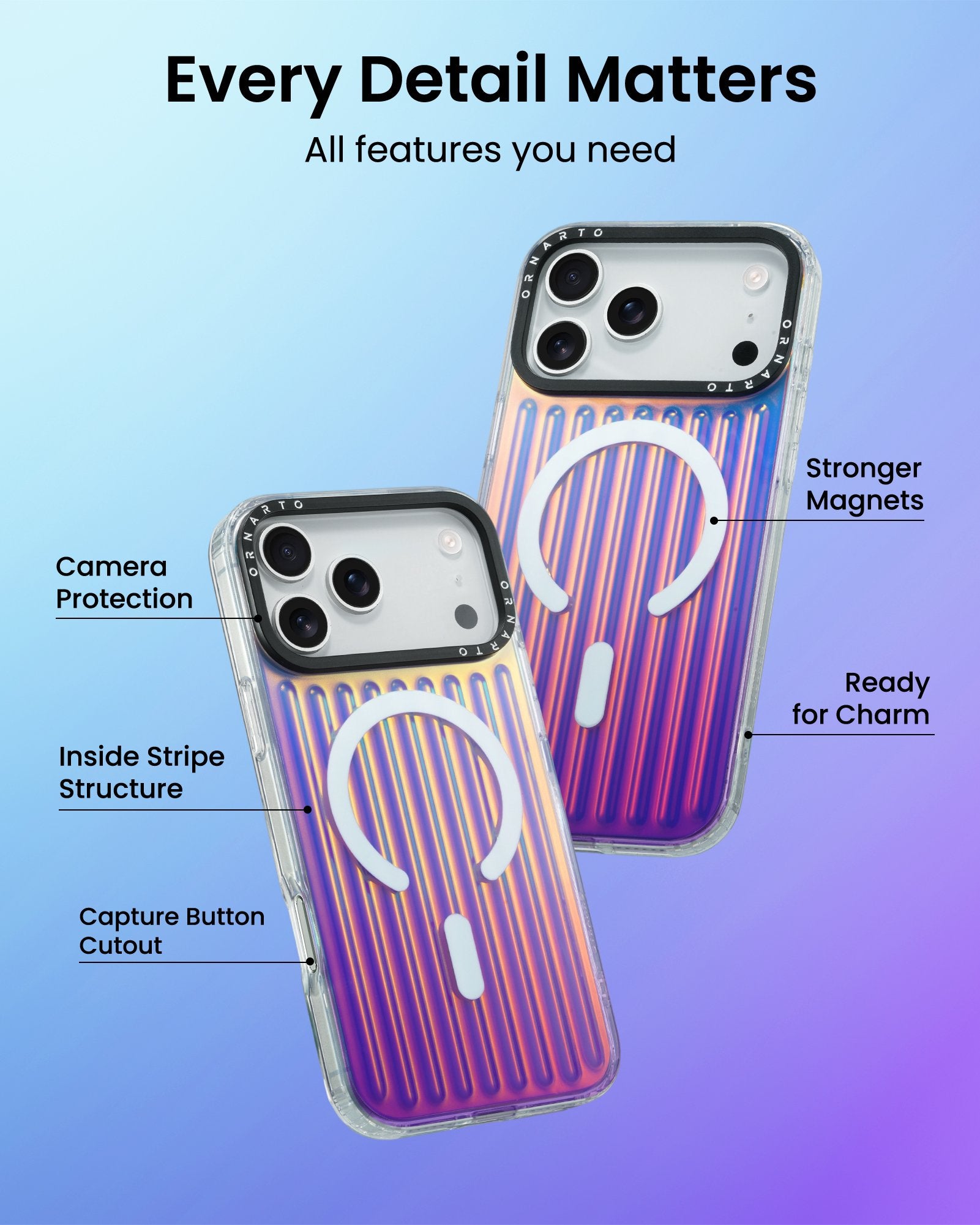 Iridescent Luggage Glow Case for iPhone 17 Pro | Pro Max