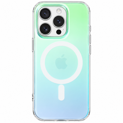 Fluoreszierendes Farbverlauf-MagSafe-Case für die iPhone 15 Serie
