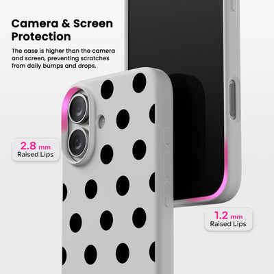 Polka Dot Liquid Silicone Case for iPhone 17 Series