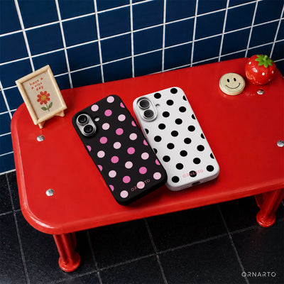 Polka Dot Liquid Silicone Case for iPhone 17 Series