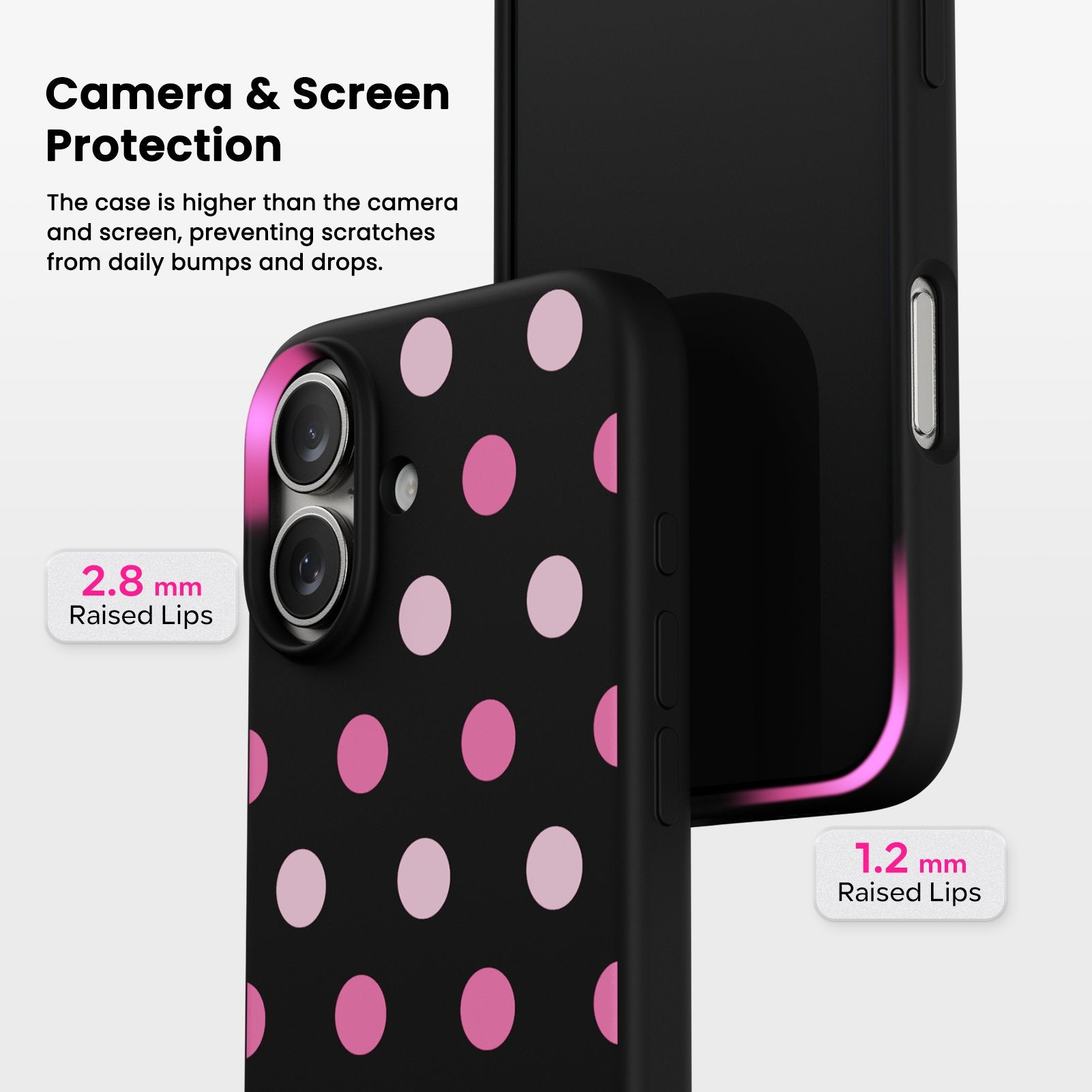 Polka Dot Liquid Silicone Case for iPhone 17 Series