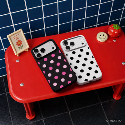 Polka Dot Liquid Silicone Case for iPhone 17 Series
