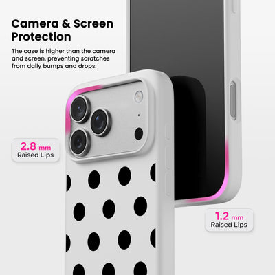 Polka Dot Liquid Silicone Case for iPhone 17 Series