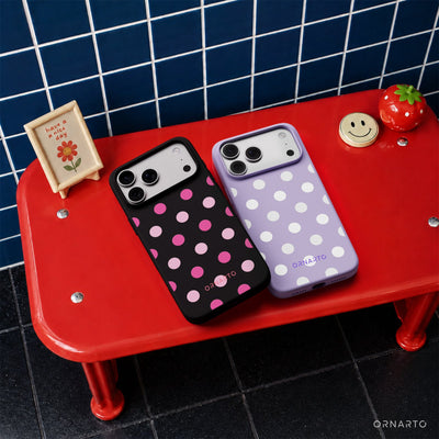 Polka Dot Liquid Silicone Case for iPhone 17 Series