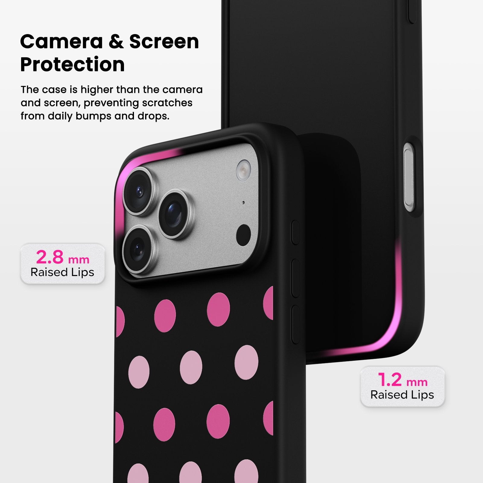Polka Dot Liquid Silicone Case for iPhone 17 Series