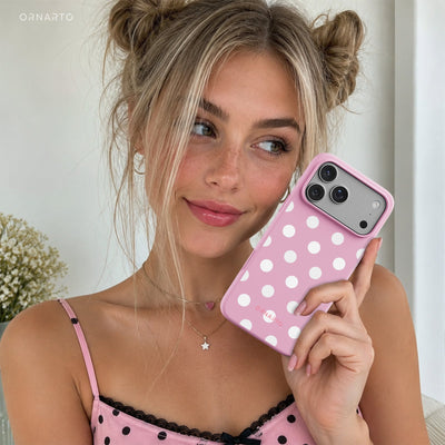 Polka Dot Liquid Silicone Case for iPhone 17 Series