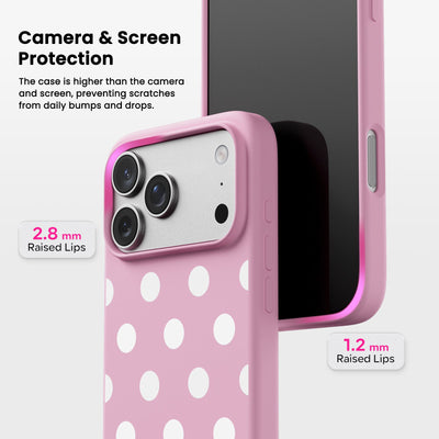 Polka Dot Liquid Silicone Case for iPhone 17 Series