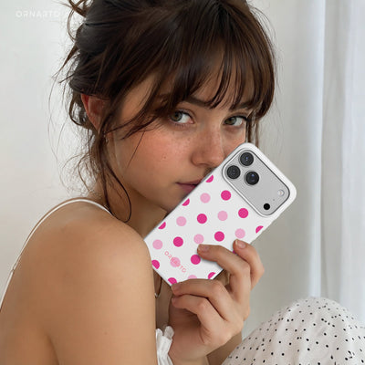 Polka Dot Liquid Silicone Case for iPhone 17 Series