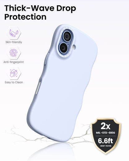 Wavy Liquid Silicone for iPhone 17 Series