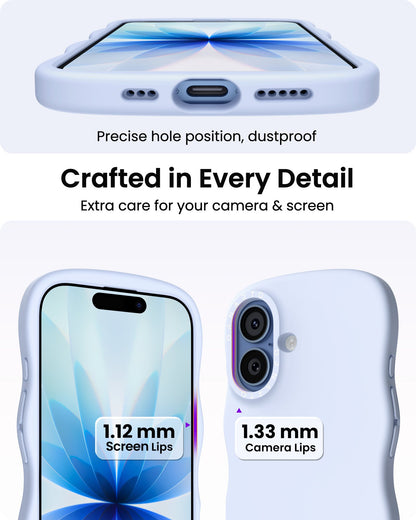 Wavy Liquid Silicone for iPhone 17 Series